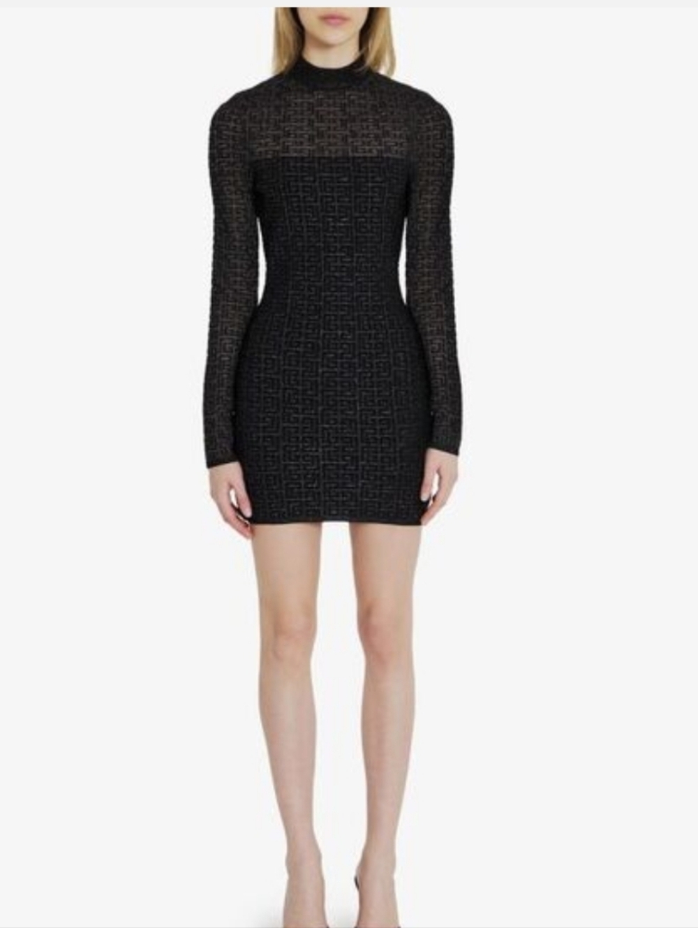 Balmain Women Pb Labyrinth Knit Dress Size XS